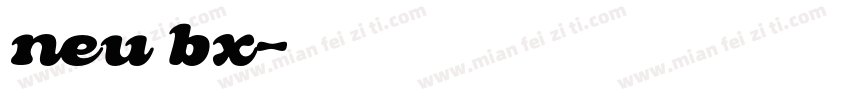 neu bx字体转换